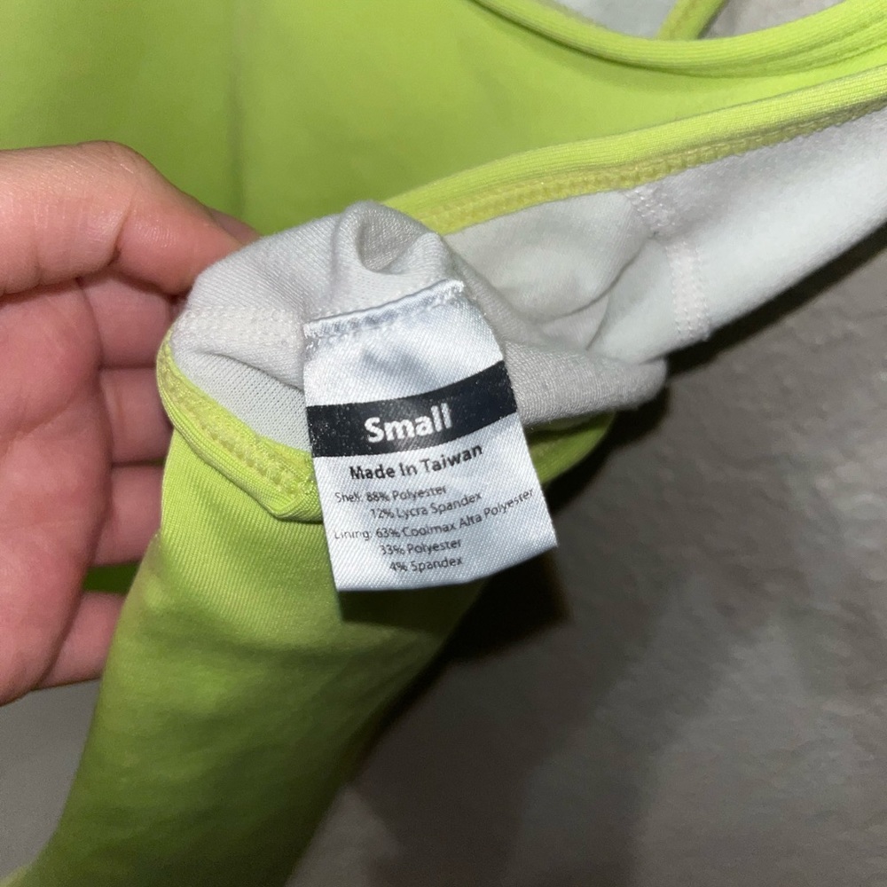 Ativa Workout Tank Top | Neon Yellow - Picture 9 of 9
